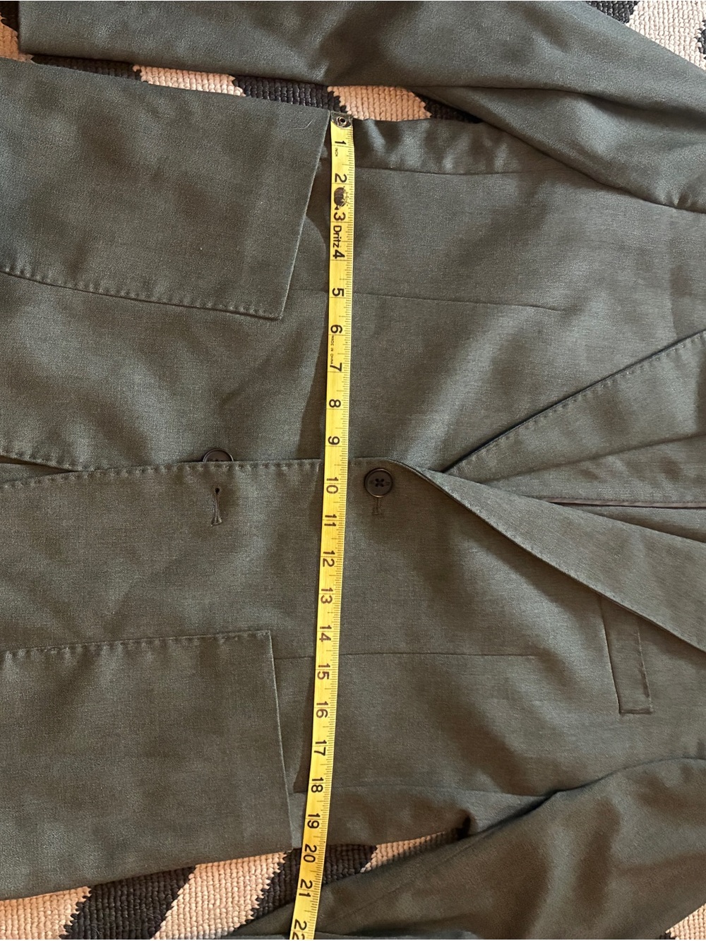 Banana Republic Olive Green Sport Coat Blazer - Picture 3 of 11